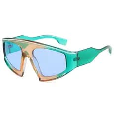 Óculos de Sol Oversized para Mulheres e Homens, Óculos de Ciclismo com Lentes Gradientes, Óculos Steampunk
