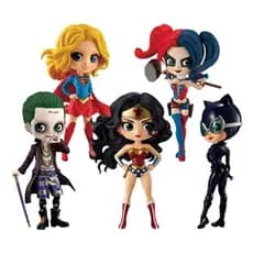 Crianças Brinquedos Q posket Harley Quinn Joker Superhero PVC Action Figure Anime Figuras Colecionáveis Bonecas