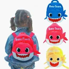 Mochila Infantil Da Moda Baby Shark Plush Cute Cartoon Bag for Children Kids School Gifts Esportiva Com Zíper Bolsa Ao A