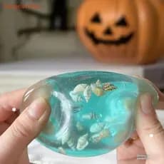 [baipestoner] 1 Pcs Anti Stress Sensory Fidgets Squishy Toys Macio Simulado Transparente Azul Maltose Brinquedo De Dpres