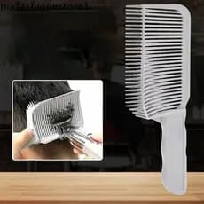 MXFASHIONE Pente Desbotado , De Mistura De Cortador De Barbeiro De Plástico Curvo Corte De Cabelo De Topo Plano Antiestá
