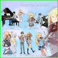 G2P Sua Mentira Em Abril Figura Anime Modelo Brinquedos Suporte De Placa Karu Miyzon Standee Decoração De Casa