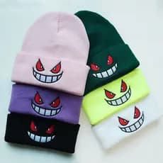 Gorro Unissex De Inverno Ao Ar Livre Com 6 Estilos Para Chapéu Capuz Gengar De Malha Chapéus Casuais De Halloween