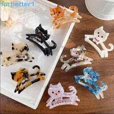 Garra De Cabelo De Gato De Acetato FORBETTER , Grampo Strass De Cocar De Ácido Acético , Acessórios Clipe De Tubarão