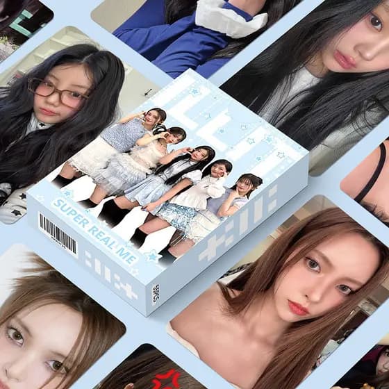 55pcs/box ILLIT Photocard Cartão Holográfico LOMO De Coleção KPOP