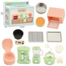 Ypdinvn 1 Conjunto 1 : 12 Casa De Bonecas Em Miniatura Panela De Arroz Forno De Micro-Ondas Espremedor De Ovos A Vapor S