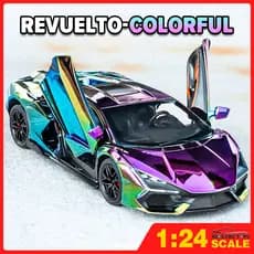 KLT 1 : 24 Lamborghini Revuelto Galvanoplastia Versão Diecast Modelo Carro Liga Carros Brinquedos Coleção Presente Para