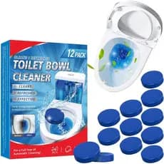 Pastilhas Descalcificadoras para Sanita, 12 Peças, Blocos de Limpeza, Tabletes para Limpeza do Vaso Sanitário, Descalcif