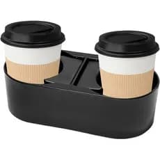 Suporte para Bebidas Duplo para Carro, Organizador Multifuncional para Console Central, 3 x 7 x 2 polegadas, Organizador