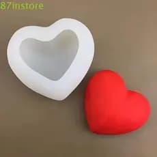 Molde De Cozimento De Chocolate INSTORE1 , Bolo De Coração 3D Reutilizável Em Formato De Amor Resistente Ao Calor
