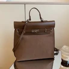 Mochila Feminina De Inverno Com Retalhos Foscos , Bolsa Diária Estilo Vintage Crossbody Elegante 202 EUOU
