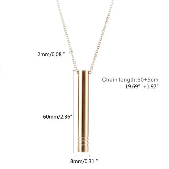 Corrente De Pescoço Para Redução De Estresse YOI Com Design De Apito , Colar Fashion , Joias
