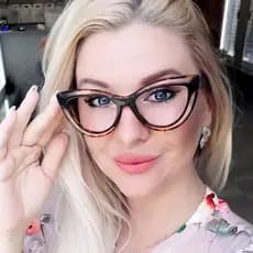 Nova Moda TR90 Olho De Gato Feminino Anti Luz Azul Óculos Quadro Retro Masculino Ópticos