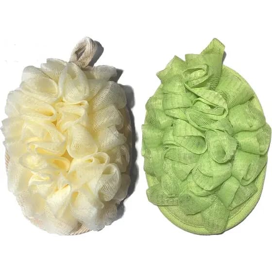 2 Peças de Esponja Esfoliante para Banho e Spa para Homens e Mulheres - Esponja de Lufa, Escova de Malha para Banho - Es