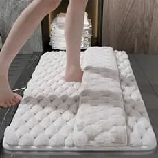 Tapete De Banho Absorvente De Espuma Viscoelástica Higiênica Com Recurso De Secagem Rápida