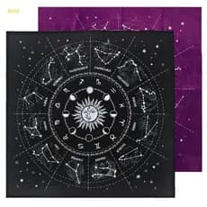 Toalha De Veludo 12 Constelações/Tarô/Cartão/Fortuna/Astrologia
