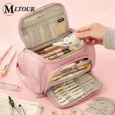 Estojo De Lápis De Grande Capacidade 100 Pens Com Zíper/Estojo Box/Estojo Escolar/Papelaria