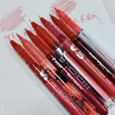 Caneta roll-on líquida reta vermelha Baile 0.5 Caneta vermelha Caneta roll-on de secagem rápida Caneta de Gel para uso d