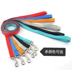 Coleira para animais de estimação de cor lisa, imitação de Nylon, poliéster, coleira para cães, cor doce, coleira para c