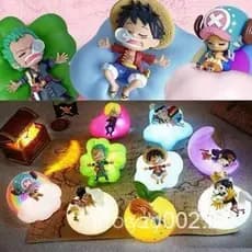 Bonecos de Coleção da Série Sweet Dreams One Piece Caixa Surpresa Luffy Zoro Luminária de Mesa dos Sonhos