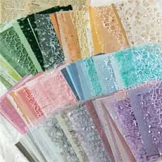 26Pcs Papel Artesanal De Morandi Mesh Fabric Mulberry Mistura Especial De Para Scrapbooking Junk Journal Arts