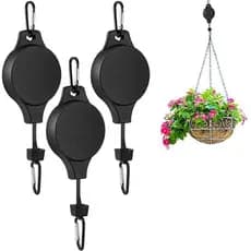 Creatividade Planta Retrátil Polia Heavy Duty Pendurado Cesta De Flores Cabide Ganchos/Jardim Ajustável Vasos De Plantas