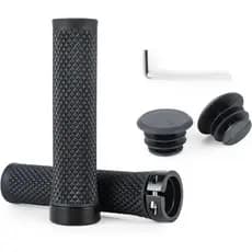 Manoplas para Bicicleta MTB BW – Confortáveis e Aderentes, Manoplas de Guidão de Bicicleta de 130mm