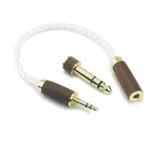 NewFantasia Adaptador de Áudio para Fones de Ouvido com Conector TRS Macho de 3,5mm 1/8" e Adaptador Fêmea Balanceada de