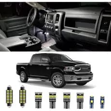 AWALITED Kit de 13 Lâmpadas LED Internas Super Brilhantes para Dodge Ram 1500, 2500, 3500 Pickup Truck de 2009 a 2018, T