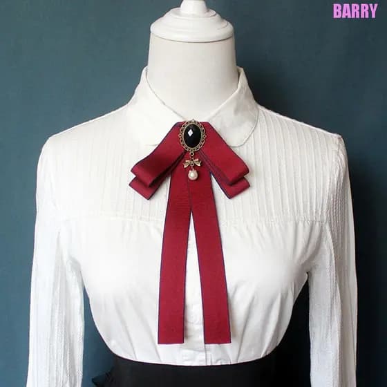 Laço BARRY Gravata Lindo Fantasia Vintage Pérola Diamod Joias Colarinho