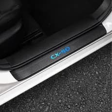 LEXLEY para Mazda 2023 2024 2025 2026 CX-50 CX50 Protetor de Soleira de Porta em Estilo Fibra de Carbono, Capa Protetora