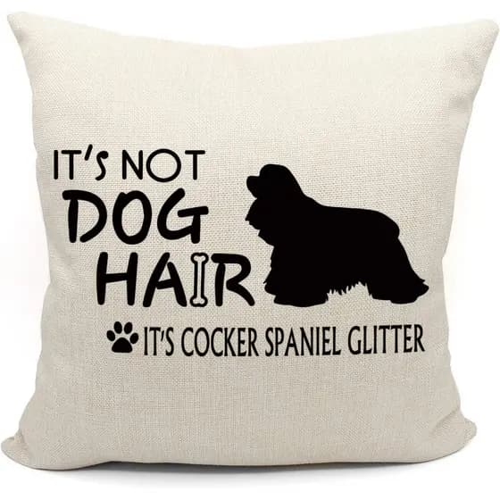 Mancheng-zi Presentes para Cocker Spaniel - Capas de Almofada 18x18, Reservado para o Cão, Decoração Spaniel