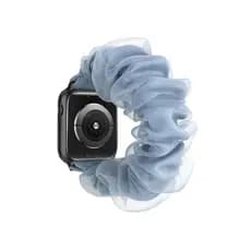 Pulseira organza dupla camada nova compatível Apple Watch série 8 até 1, pulseira de moda para Apple