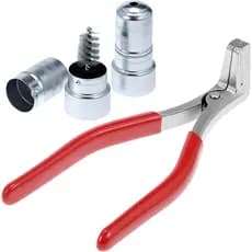 Kit de Alicates e Escovas de Limpeza para Terminais de Bateria QWORK (3 Peças) – Alicate Espalhador de Terminais com 2 E