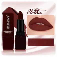 Batom Marrom à Prova d'Água, Batom Chocolate Matte de Longa Duração, Não Gruda, Presente Perfeito para Mulheres