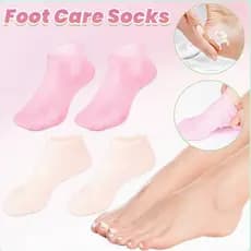 Meias de Silicone para Cuidados com os Pés, Elásticas, Macias, Confortáveis, Reutilizáveis, Hidratantes para os Pés, Ros
