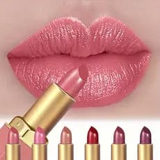Batom Sparkle Velvet - Acabamento Perolado Metálico, Brilho e Glitter de Longa Duração, Batom à Prova d'Água e Não Trans
