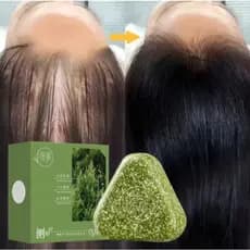 Sabonete Shampoo Herbal Natural Usman Grass, Sabonete Artesanal para Nutrição Capilar, Controle de Oleosidade, Refrescan