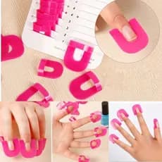 26 peças de protetores de dedos para manicure com molde de gel para unhas