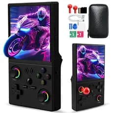 UYTGXEN XF40V Console de Jogos Portátil Retrô com 2 Joysticks Longos Destacáveis, Tela HD IPS de 4,0 Polegadas, Jogos Cl