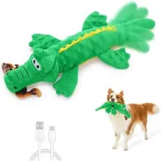 Brinquedos Interativos para Cães em Forma de Jacaré, Brinquedos de Pelúcia Ativados por Movimento para Manter os Cães Oc