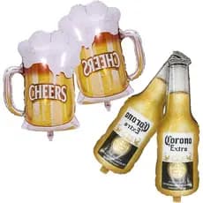Balões de Cerveja Corona, Balões de Garrafa de Champanhe, Decorações para Festa de Cerveja Mode-lo, Decorações de Aniver