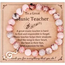 Presentes de Apreciação para Professores de Música Kivosliviz para Mulheres, Professores de Piano, Joias de Violino, Pul