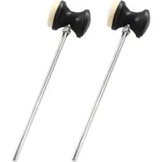 Waziaqoc 2 Peças Batedor de Pedal de Bumbo de Dupla Face, Batedor de Pedal de Bumbo para Acessório de Instrumento de Per