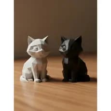 Gatos Decorativos Minimalistas Escultura Decoração Moderna Quarto Sala Presentes Felinos