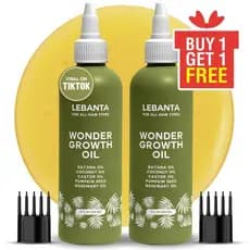 Óleo Lebanta Batana para Crescimento Capilar (BOGO) - 100% Puro, Cru, Misturado com Óleo de Rícino Orgânico e Óleo de Se