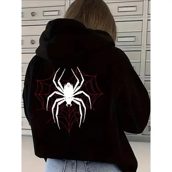 Moletom Canguru UNISEX Estiloso Confortável Moderno Moda Inverno Blusa de Frio Modelo  Aranha teia Coração ENVIO 24 H