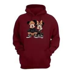Moletom Canguru Mickey e Minnie Blusa de Frio Unissex Casal Desenho Animado entrega imediata diversas cores e tamanhos
