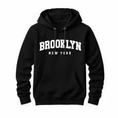 Moletom BROOKLYN NY Urban  Estampadtf Luxo Blusa de Frio Unissex Canguru Capuz entrega imediata