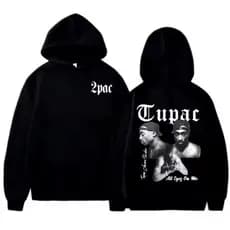 Moletom Canguru Tupac Raper Trap Song Música Artista Pop Estilo Lançamento Envio Rapido035